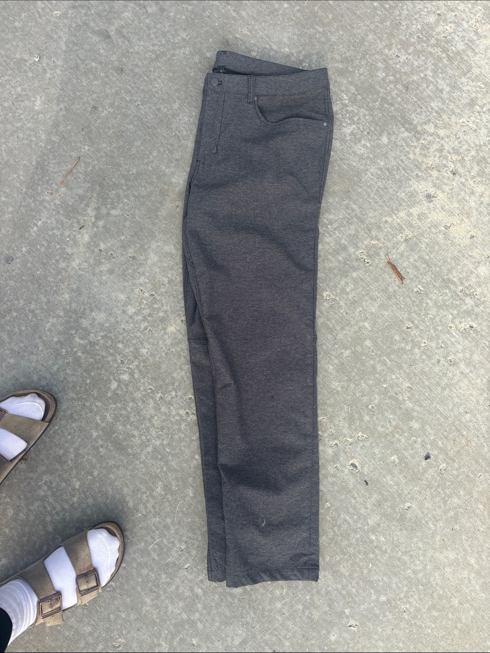 lululemon athletica Men's Charcoal Stretch Chinos